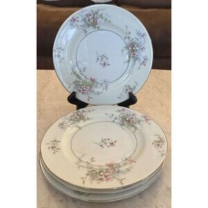 Theodore Haviland New York Apple Blossom Salad Plates Set of 4 -  7.5" Vintage